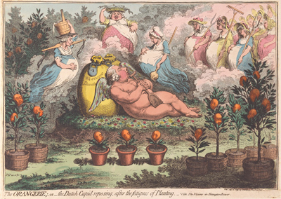 The Orangerie, or the Dutch Cupid Reposing, after the Fatigues of Planting
