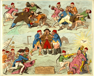Sans-Culottes Feeding Europe with the Bread of Liberty