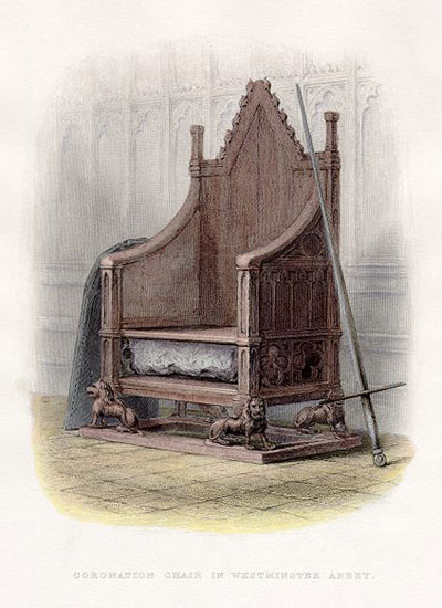 Coronation Chair in Westminster Abbey