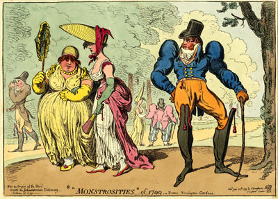 'Monstrosities' of 1799,-Scene, Kensington Gardens