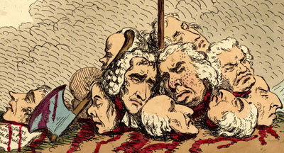 Detail Showing Decapitated Whig Heads