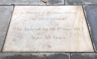 Gillray's Gravestone
