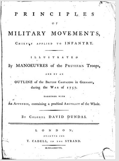 Title page of Principles of Miitary Movements