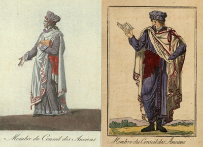 French and English Versions of the robes prescribed
for the Council of Ancients