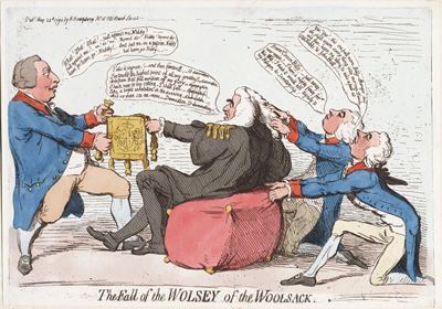 The Fall of the Wolsey of the Woolsack