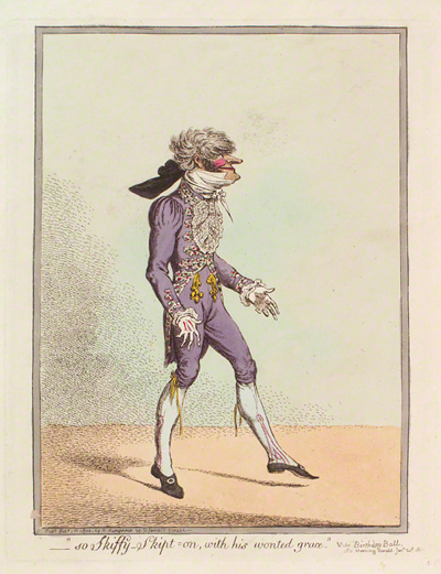 James Gillray. So Skiffy Skipt On, with his Wonted Grace
Courtesy of the National Portrait Gallery