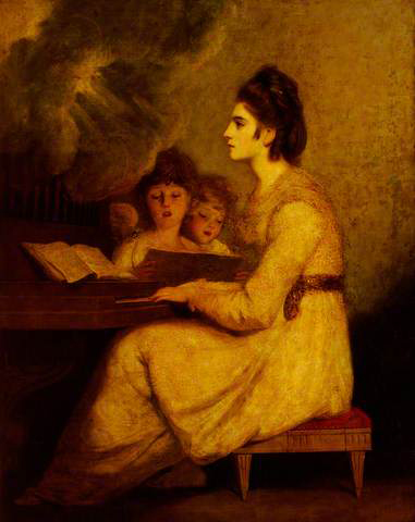 J. Reynolds. Mrs. Sheridan as St. Cecilia