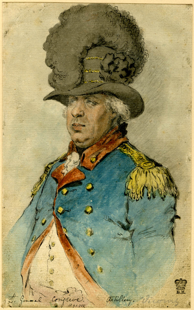 Watercolor of Major Congreve