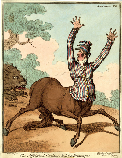 The Affrighted Centaur, & Lion Britanique