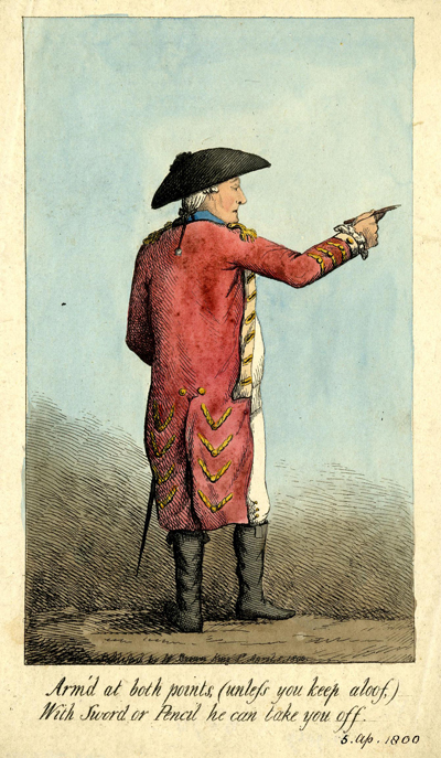 Thomas Davies, Soldier & Caricaturist