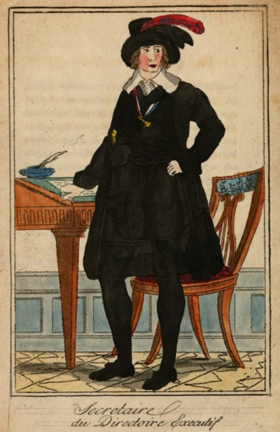 Robe prescribed
for the Secretaire du Directoire Executif